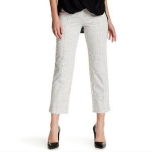 LYSSE Ponte Knit Crop Trouser Gray Pull On Pants M Petite